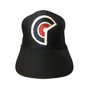 Vintage Made In The USA Black Truckers Hat / Cap